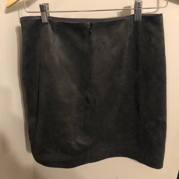 Talula dark grey suede skirt size 8 - Picture 2 of 4